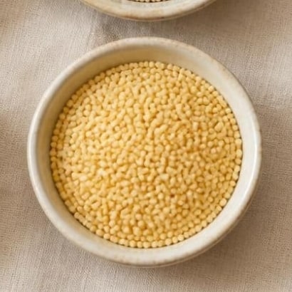 Proso Millet (Chena / Panivaragu) in a ceramic bowl